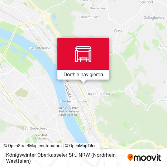 Königswinter Oberkasseler Str. Karte