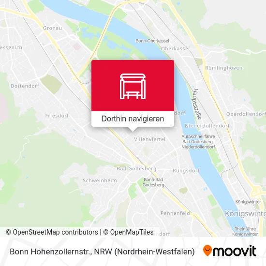 Bonn Hohenzollernstr. Karte