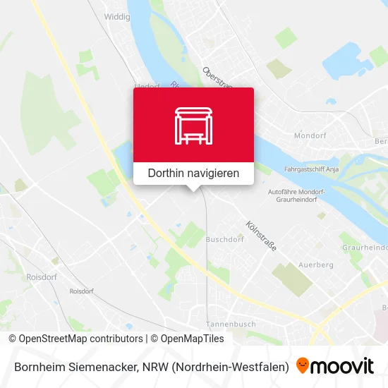 Bornheim Siemenacker Karte