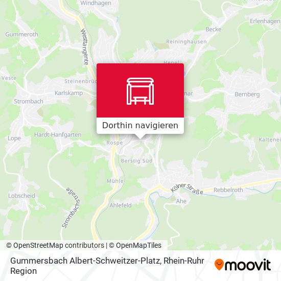 Gummersbach Albert-Schweitzer-Platz Karte
