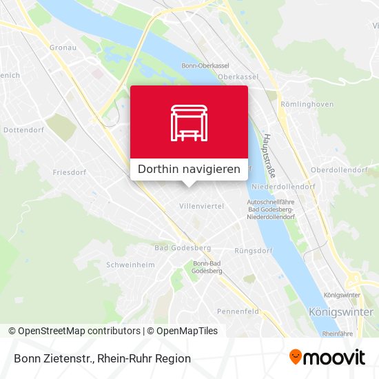 Bonn Zietenstr. Karte