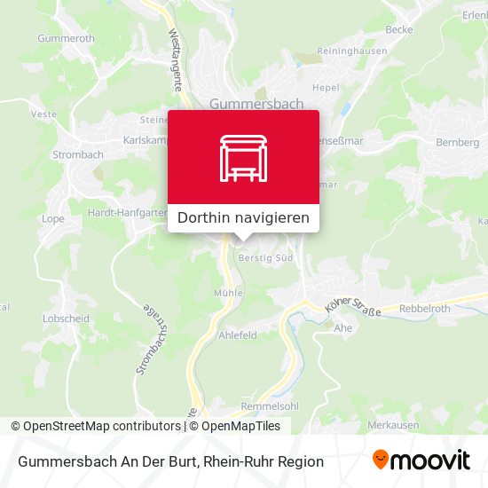 Gummersbach An Der Burt Karte