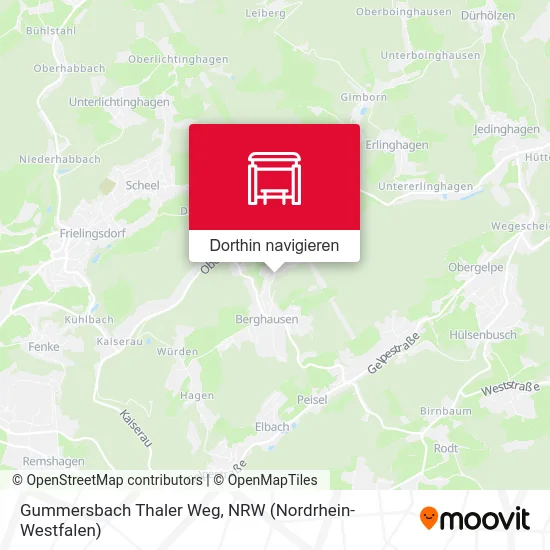 Gummersbach Thaler Weg Karte