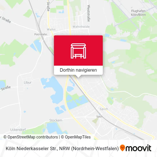 Köln Niederkasseler Str. Karte