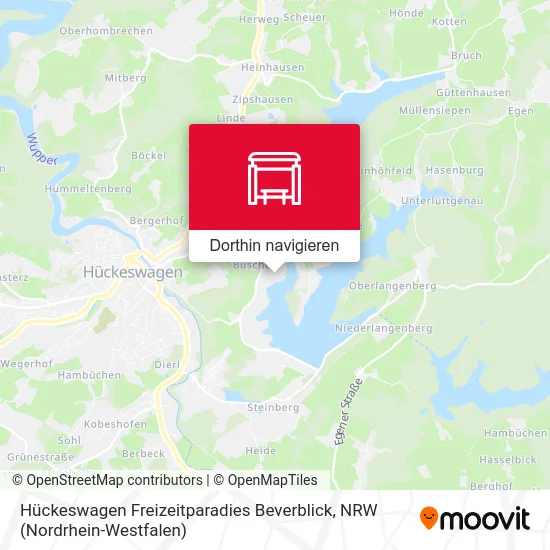 Hückeswagen Freizeitparadies Beverblick Karte