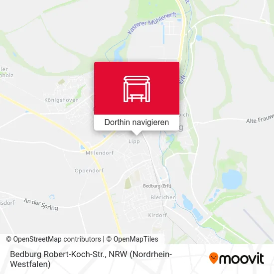 Bedburg Robert-Koch-Str. Karte