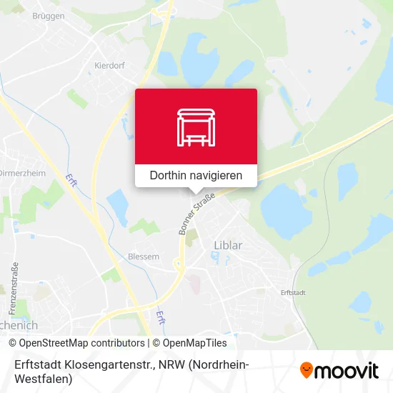 Erftstadt Klosengartenstr. Karte