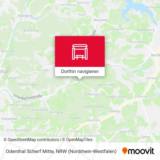 Odenthal Scherf Mitte Karte