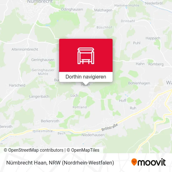 Nümbrecht Haan Karte