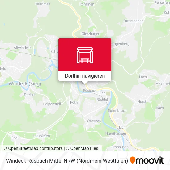 Windeck Rosbach Mitte Karte