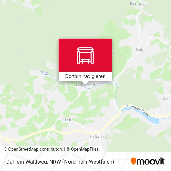 Dahlem Waldweg Karte