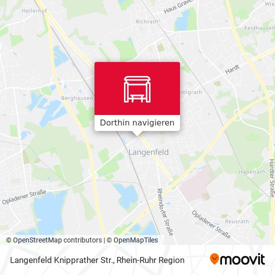 Langenfeld Knipprather Str. Karte