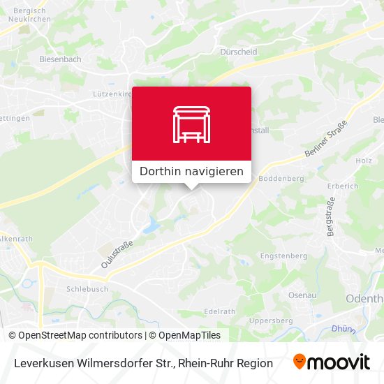Leverkusen Wilmersdorfer Str. Karte