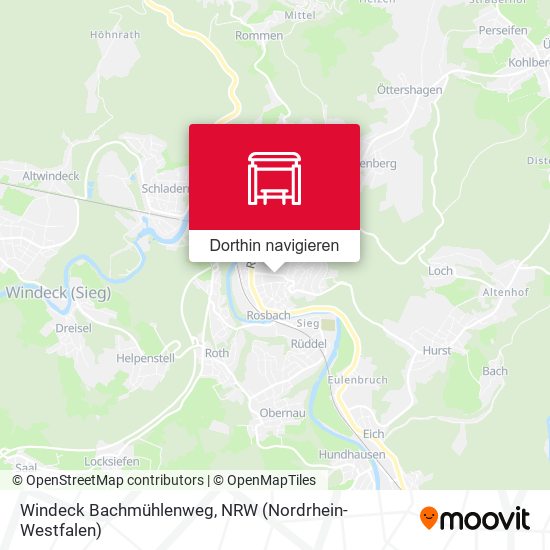 Windeck Bachmühlenweg Karte
