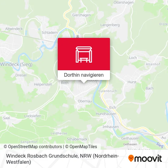 Windeck Rosbach Grundschule Karte