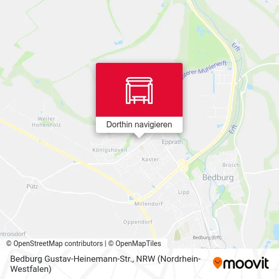 Bedburg Gustav-Heinemann-Str. Karte