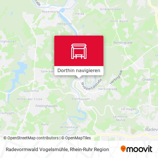 Radevormwald Vogelsmühle Karte