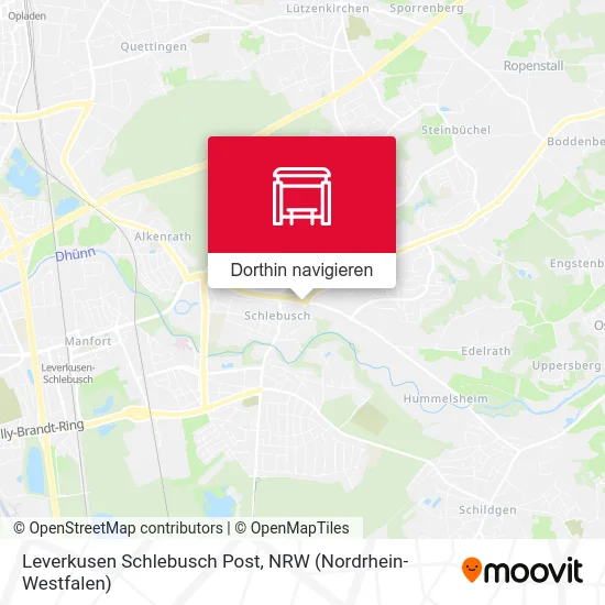 Leverkusen Schlebusch Post Karte