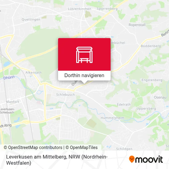 Leverkusen am Mittelberg Karte
