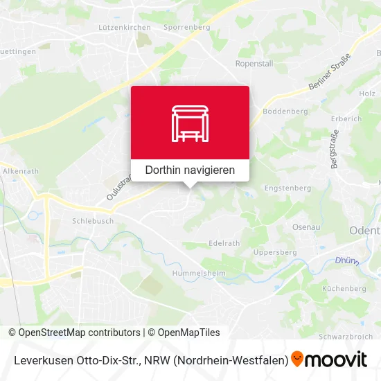 Leverkusen Otto-Dix-Str. Karte