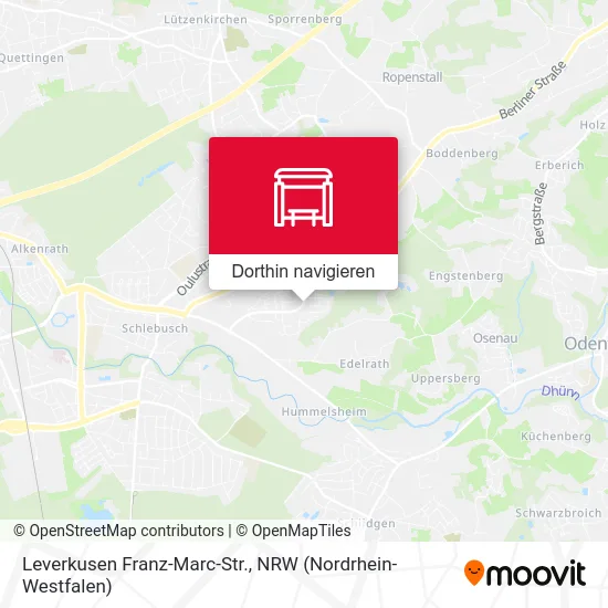 Leverkusen Franz-Marc-Str. Karte