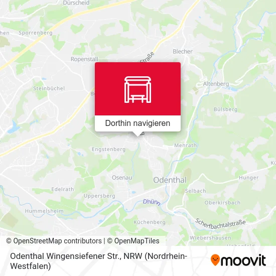 Odenthal Wingensiefener Str. Karte