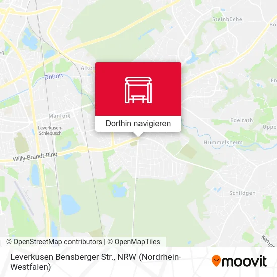 Leverkusen Bensberger Str. Karte