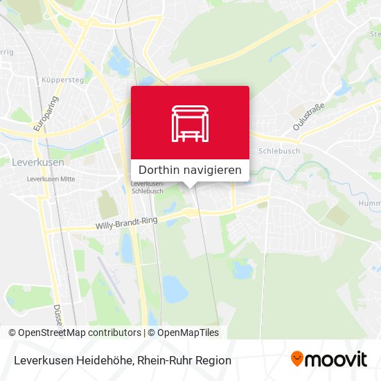 Leverkusen Heidehöhe Karte