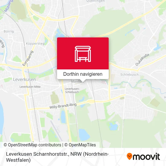 Leverkusen Scharnhorststr. Karte