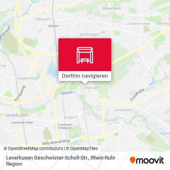 Leverkusen Geschwister-Scholl-Str. Karte