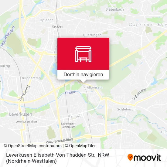 Leverkusen Elisabeth-Von-Thadden-Str. Karte