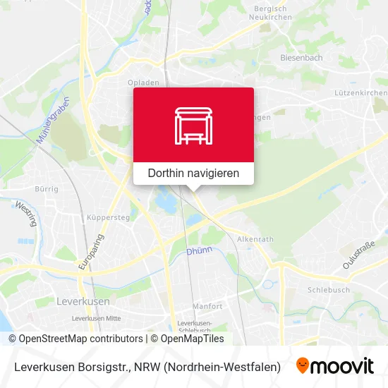 Leverkusen Borsigstr. Karte