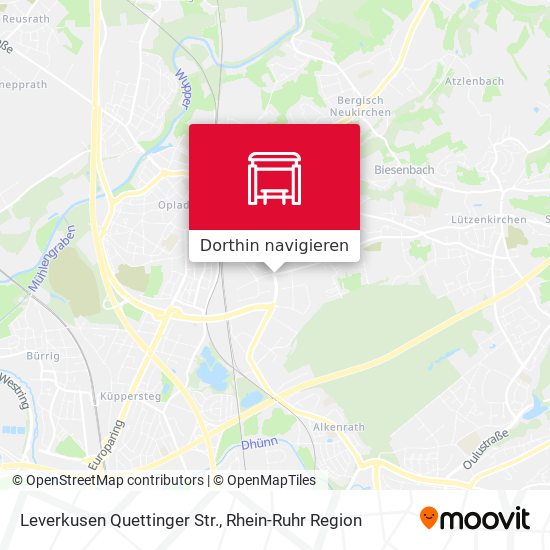 Leverkusen Quettinger Str. Karte