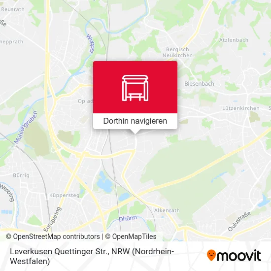 Leverkusen Quettinger Str. Karte