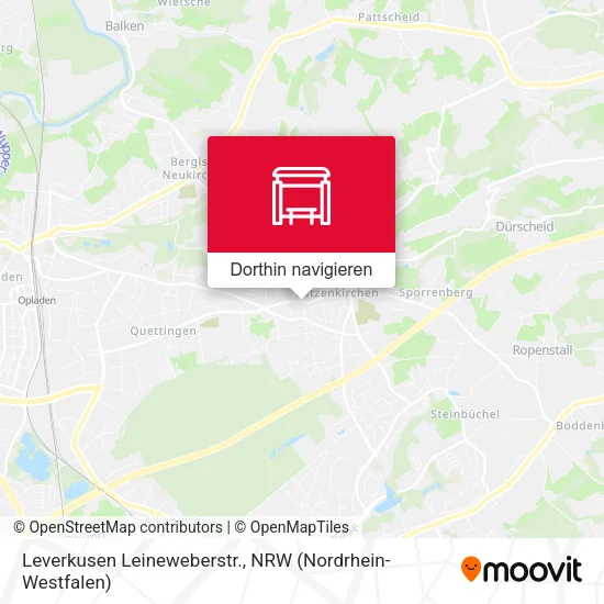 Leverkusen Leineweberstr. Karte