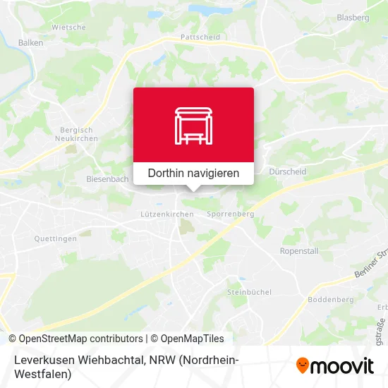 Leverkusen Wiehbachtal Karte