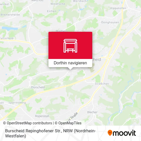 Burscheid Repinghofener Str. Karte