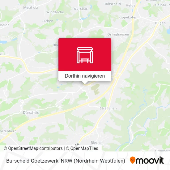 Burscheid Goetzewerk Karte