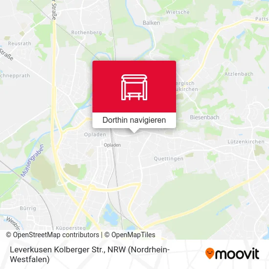 Leverkusen Kolberger Str. Karte