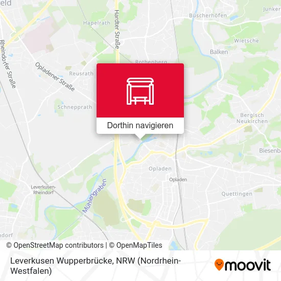 Leverkusen Wupperbrücke Karte
