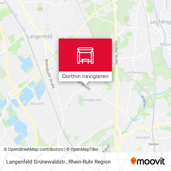 Langenfeld Grünewaldstr. Karte