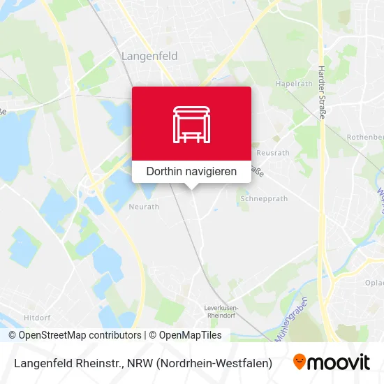 Langenfeld Rheinstr. Karte