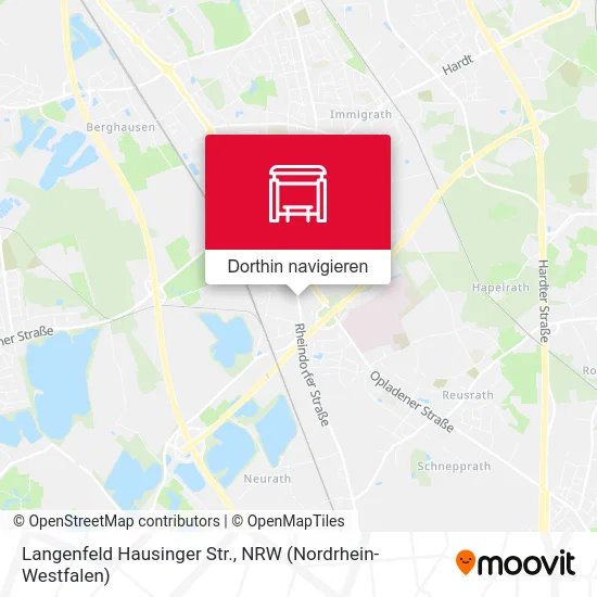 Langenfeld Hausinger Str. Karte