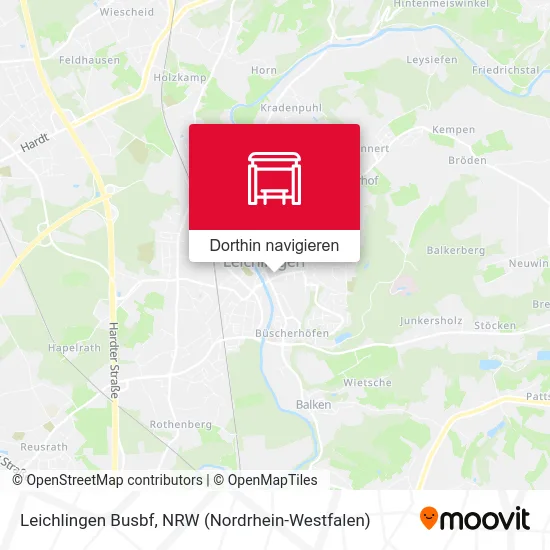 Leichlingen Busbf Karte
