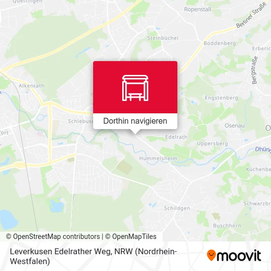 Leverkusen Edelrather Weg Karte