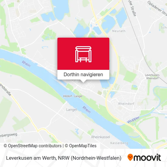 Leverkusen am Werth Karte