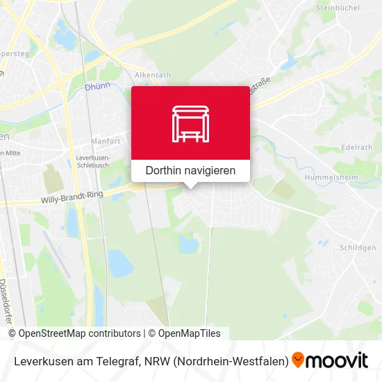 Leverkusen am Telegraf Karte