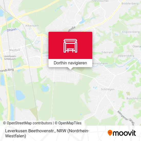 Leverkusen Beethovenstr. Karte