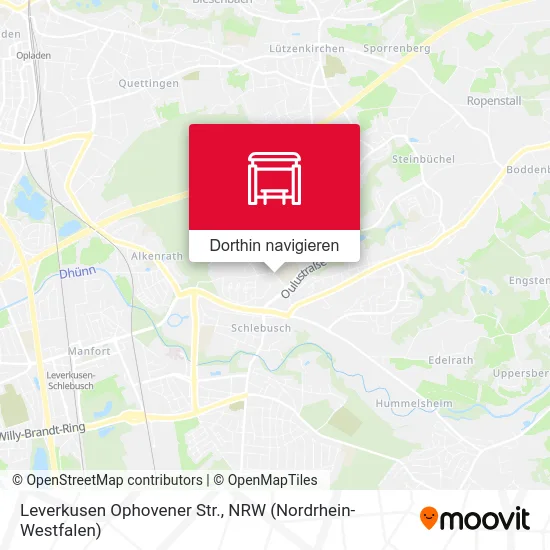 Leverkusen Ophovener Str. Karte