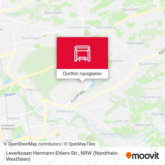 Leverkusen Hermann-Ehlers-Str. Karte